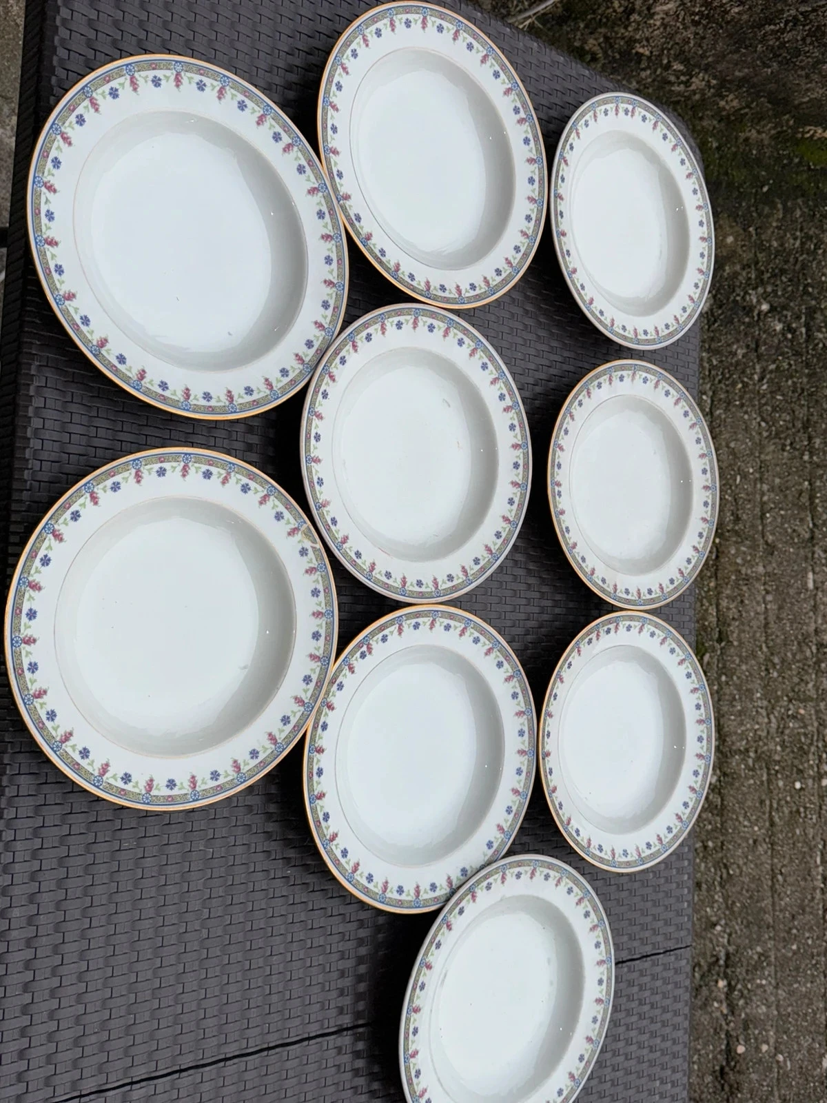 Conjunto de louça de porcelana antiga da época BRP Limoges França – photo 11